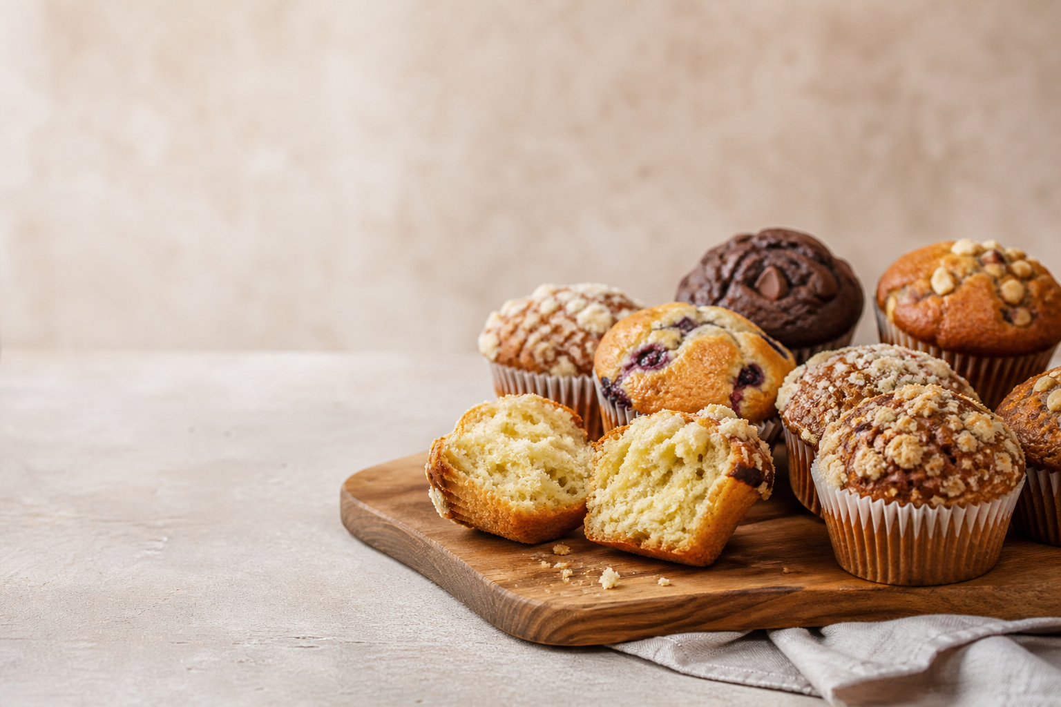Freshly baked muffins