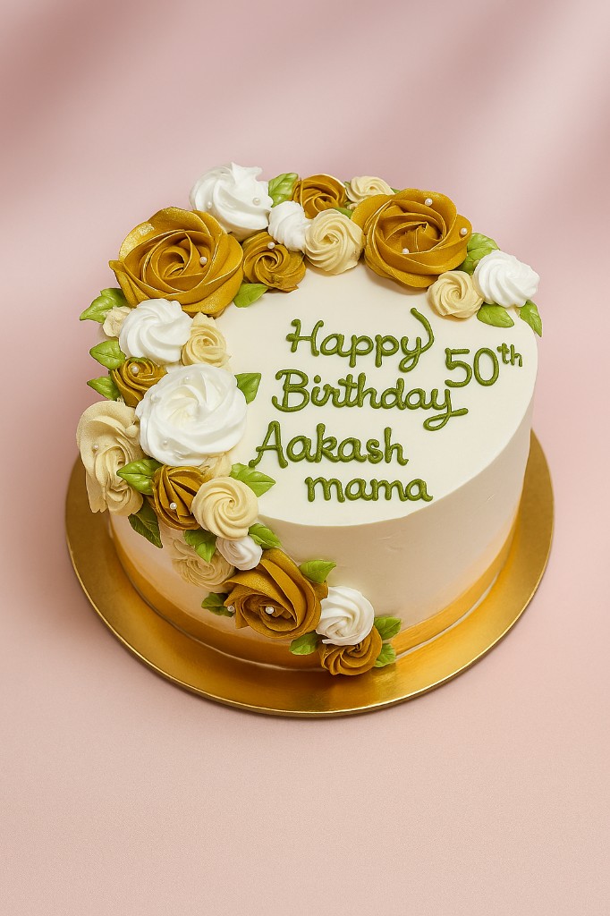 50th birthday cake for Aakash mama